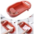 thumbnail image 4 of Washboard for Hand Washing Clothes Anti Slip Socks Clothes Cleaning Tool Plastic Pink, 4 of 8