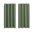 thumbnail image 2 of 2X Curtains Darkening Thermal Insulated Curtain Panels for Living Room Blue Color Shower Curtain Set Bath Partition Curtain No Drilling 132Cm*114Cm(52*45In) Curtain, 2 of 9