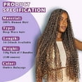 thumbnail image 3 of Human Braiding Hair For Boho Braids 120g Deep Wave Bulk Human Hair for Braiding Knotless 12A 100% Unprocessed Brazilian Virgin Hair Extensions Bulk Bohemian 3 Bundles Natural Color 18inch, 3 of 10