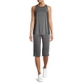 thumbnail image 7 of Athletic Works Women's Athleisure Dri More Piped Bermuda Shorts, 7 of 7