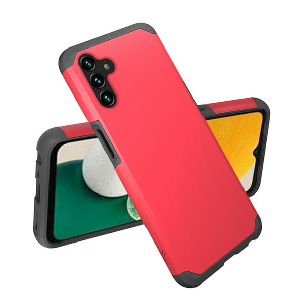 For Samsung Galaxy A13 5G Ultra Slim Corner Protection Shock Absorption Hybrid Dual Layer Hard PC   TPU Rubber Armor Defender Cover ,Xpm Phone Case [Red]