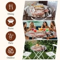 thumbnail image 6 of Farm Pig Cow Round Tablecloth 36-44 Inch Round Fitted Table Cloth with Elastic Edge, Funny Cute Animals Chicken Oil Painting Waterproof Table Cover Protector for Outdoor Picnic Party Dining, 6 of 6