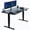 Black/Black, variant on VIVO Electric 55" x 28" Stand Up Desk, White Table Top, White Frame
