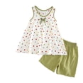 thumbnail image 1 of sertiohcv Kids Girls Pajama Set Silky PJS Button-Down Sleepwear Childrens Comfortable Breathable Sleeveless Home Clothes Cute Cartoon Pattern Pajama Set Multicolour Size for 15-17 Years, 1 of 3