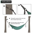 thumbnail image 2 of KGOTA 2pcs Hammock Strap Adjustable Strap Bandage Strong Camping Tree Straps Hanging Rope Load Bearing Hammock Rope Belts, 2 of 9