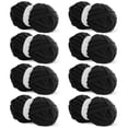 thumbnail image 1 of Chenilla gruesa negra de Yarn HOMBYS para tejer y tejer, 1 of 9