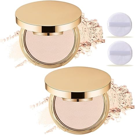 Waterproof Setting Matte Powder Compact, Waterproof Makeup Setting, Controls Shine & Smooths Fine Lines, Lightweight Compact Powder, Long Lasting Oil Control