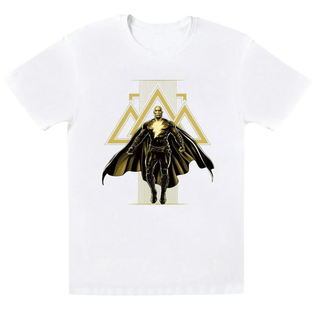 DC Comics T-Shirt Garçon Black Adam Symboles Dorés Montants
