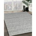 thumbnail image 2 of Ahgly Company Indoor Rectangle Mid-Century Modern Silver Gray Solid Area Rugs, 5' x 8', 2 of 6