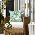 thumbnail image 5 of Pillow Covers ONLY, Square Throw Pillow Covers, Modern Cushion Cases for Sofa Patio Couch Decoration 16 x 16 Inch, Pack of 2, Acapa Opal Geometric, 5 of 6