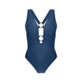 thumbnail image 5 of Aboser Womens Cutout One Piece Swimsuit with Ring Linked Push Up Backless Monokini Bathing Suit Tummy Control Swimwear for Beach Vacation, 5 of 8