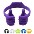 thumbnail image 1 of Lazy Bed Desktop Phone Stand, Adjustable High Thumb Shape Plastic Holder for Watching Movies and Decoration, 1 of 5