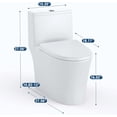 thumbnail image 4 of Ourlova One-Piece Toilet-ADA Height-Elongated Bowl-Side Lever Flush-Saving-CUPC Certified-12in Rough-In, 4 of 6