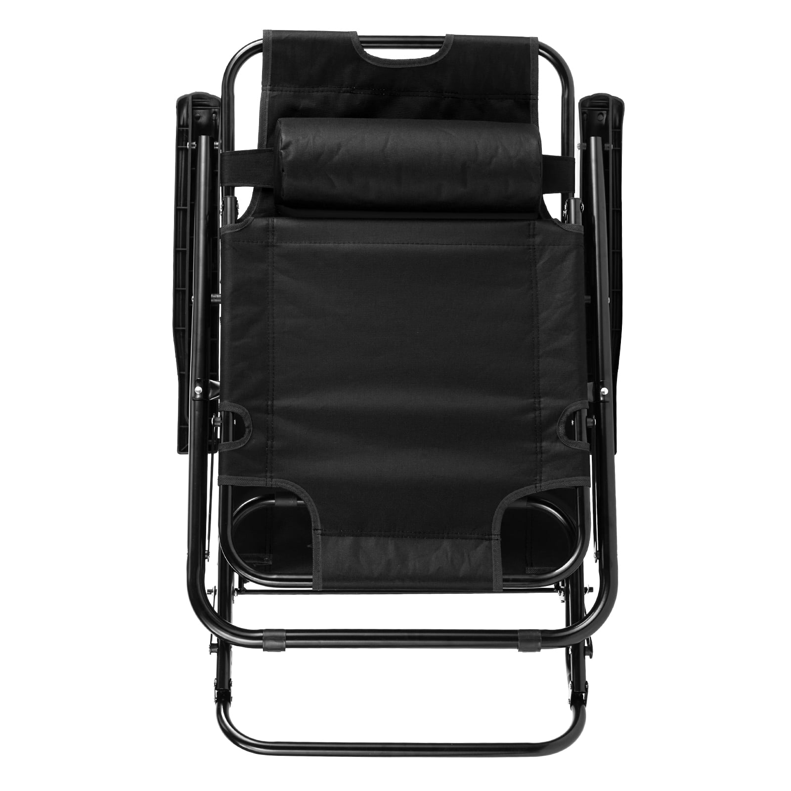 Dual Purpose Folding Recliner Chair, Premium Steel Tube Oxford Fabric Chair, Portable Space Saving Black Chair, Multifunctional Chair for Indoor Outdoor Daily Use Gift