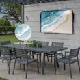thumbnail image 6 of Outdoor TV Cover 40x25x4.5in, Summer Beach Blue Waves Weatherproof TV Screen Protector with Zipper, Oil Painting Art Outside Television Cover Fits Up to 40-43", 6 of 9