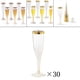 thumbnail image 5 of Paquete de 30 copas, , clásicas, premium, , copas de champán, plástico desechable para suministros de , Oro, 5 of 9