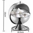 thumbnail image 5 of Bol à Sucre en Acier Inoxydable avec Couvercle Roulant Pratique Couvercle à Charnière Bol à Sucre en Acier Inoxydable Support de Cube de Sucre Pot à Bonbons Bol Réf : 5713, 5 of 5