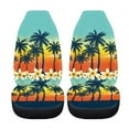 thumbnail image 4 of Jeiento Hawaii Car Front Seat Covers 2 PCS Coconut Tree Auto Seat Cover Protector Universal Fit for Most Cars,Truck,SUV,Van Interior Accessories Decoration, 4 of 7