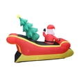 thumbnail image 2 of A Holiday Company 7 Ft Wide Inflatable Santa Sleigh Holiday Lawn Decoration, 2 of 4