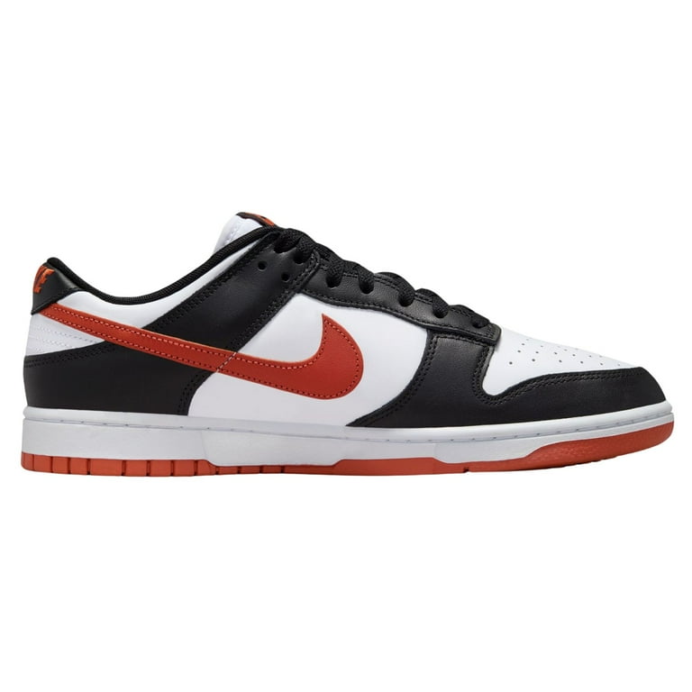 Men's Nike Dunk Low Retro White/Dragon Red-Black (DV0833 108) - 10