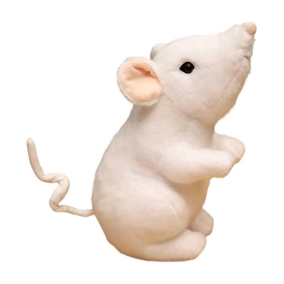 Giant Realistic Rat Stuffed Toy 9.8in – Soft Mouse Plush, Cute Hamster Decor, Realistic Tail, Animal Gift