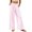Pink, variant on Tqcoqu Women's Striped Wide Leg High Waist Pants,Drawstring Elastic Loose Casual Beach Vacation Long Trouser with Pockets