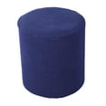 thumbnail image 3 of Ottoman Cover Slipcovers Stretch Footstool Covers Slipcover with Elastic Bottom Blue, 3 of 8