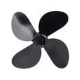 thumbnail image 3 of Stove Fan Blade 4 Blade Aluminum Alloy Fireplace Fan Blade Replacement for Stove Fan Accessories Black, 3 of 5