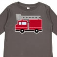thumbnail image 4 of Inktastic Red Firefighter Fire Truck Boys or Girls Long Sleeve Toddler T-Shirt, 4 of 5