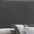 thumbnail image 3 of Fabric Upholstered Wooden Full Size Bed with Nailhead Trims, Gray - Saltoro Sherpi, 3 of 5