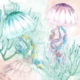 thumbnail image 2 of Allen, Kimberly 15x15 White Modern Wood Framed Museum Art Print Titled - Jelly Fish, 2 of 4