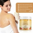 thumbnail image 6 of ELAIMEI Turmeric Body Scrub, All Natural Exfoliating Body Scrub for Skin Care, Stretch Marks, Acne & Cellulite, Moisturizing and Exfoliating Body, Face, Hand, Foot Scrub - 8.8 oz, 6 of 9