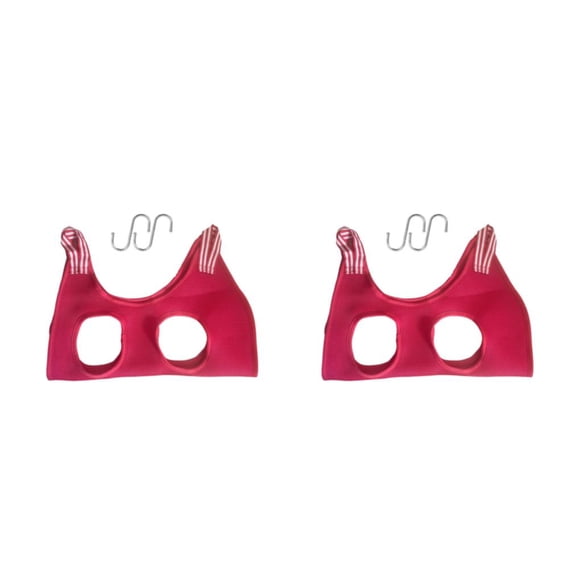 Billuyoard Hamaca para aseo de perros y gatos, bolsa de sujeción para mascotas, cama, accesorios para mascotas al aire libre Rojo XS 2Conjunto