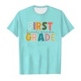 thumbnail image 4 of 100 Days of School Shirt Graphic Printed Round Neck Short Sleeved T Shirt Boy Girls for Kindergarten Tops Tshirts for Kids Boys 3T, 4 of 4