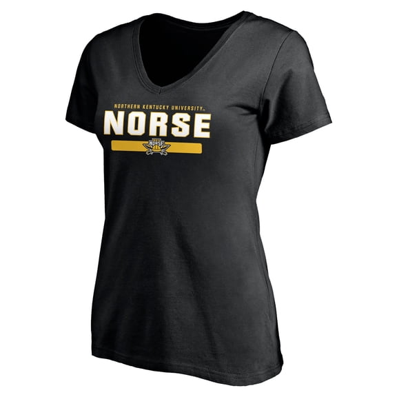 Women's Black Northern Kentucky University Norse Team Strong T-Shirt