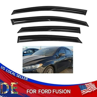 JDM Mugen Style Window Visors For 2013-2019 Nissan Sentra - 3D Wavy, Gloss Black, Tape-On 9 thumbnail image