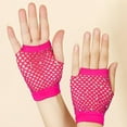 thumbnail image 2 of TRUBKH Fingerless Gloves for Women Compression Gloves Women Gloves for Women Fishnet Gloves Fingerless Gloves Lace Gloves Women Long Gloves One Size Hot Pink One Size, 2 of 3