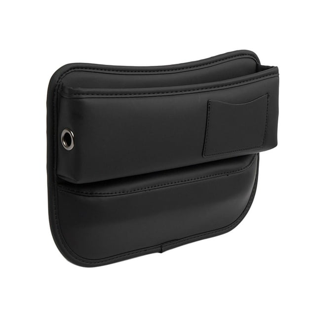 Caja de almacenamiento para huecos de coche, caja de almacenamiento lateral para consola de coche, organizador de huecos para asientos de coche. Negro