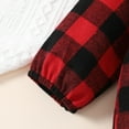 thumbnail image 6 of EnJoCho Toddler Kids Cartoon Clothes Little Boys Girls Christmas Long Sleeve Red Black Plaid Xmas Deer Prints Romper Bodysuits Fashion Home Outing Playwear, 6 of 8