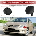 thumbnail image 2 of Tapa del gancho de remolque delantero izquierdo para Toyota Corolla 2007-2009, tapa del gancho de remolque, gancho No.5212802250/5212802910, plástico sin pintar, 1 pieza, 2 of 6