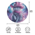 thumbnail image 6 of WOBOGO Mystery Kitten Round Placemats Set of 6 Heat Resistant Washable Kitchen Table Decorations 15.4in, 6 of 7