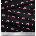 thumbnail image 3 of Soimoi Georgette Viscose Fabric Dot & Floral Print Sewing Fabric Yard 42 Inch Wide, 3 of 3