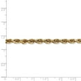 thumbnail image 5 of 14k Yellow Gold 4.5mm Diamond Cut Quadruple Rope Chain Lobster Clasp 18", 5 of 5