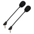 thumbnail image 1 of Gaming Mic, 2 PCS Detachable Microphone Gold Plated Plug Wind Foam Cover  for Computer PC Gaming Headset, 1 of 7
