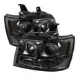 thumbnail image 6 of Spyder Chevy Suburban 1500/2500 07-14 / Chevy Tahoe 07-14 / Avalanche 07-14 Projector Headlights - CCFL Halo - LED ( Replaceable LEDs ) - Smoke - Hig, 6 of 6