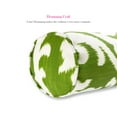 thumbnail image 6 of FBTS Prime 2 Pcs 20x6 inch Round Green Paisley Indoor Outdoor Bolster Pillows with Inserts, 6 of 7