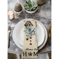 thumbnail image 2 of Sweet Home Cloth Napkins Set of 8 Reusable Dinner Napkins, Western Stars Bird Houses Country Vintage Cocktail Napkin Washable Table Napkins for Wedding/Holiday Party/Baby Shower 20"x20", 2 of 7