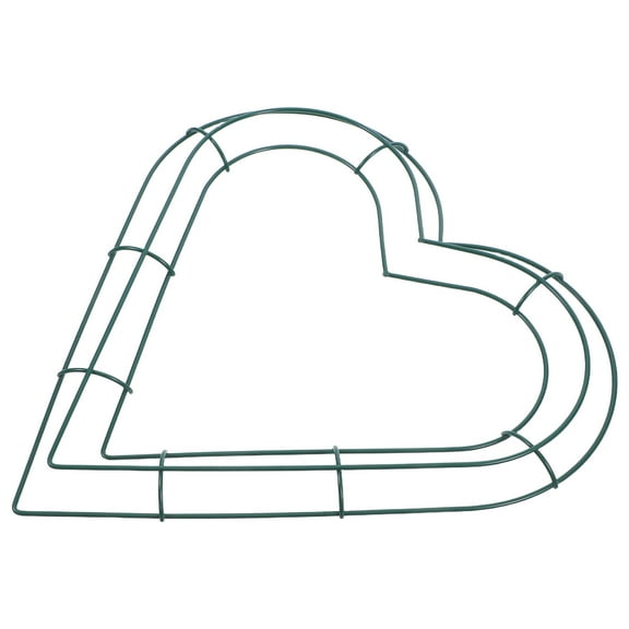 WRITWAA Valentine’s Day Heart Shaped Iron Wire Wreath Decorative Wall Hanging 1 Pc