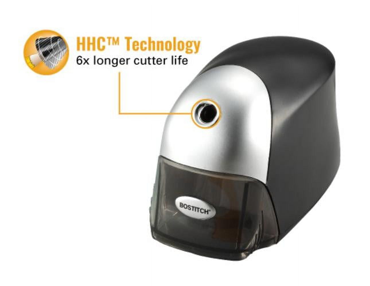 Bostitch Office QuietSharp Executive Heavy Duty Electric Pencil Sharpener for 65% Faster Sharpening and 6x Longer Cutter Life, Tamper-proof Switch When Removing Savings Tray