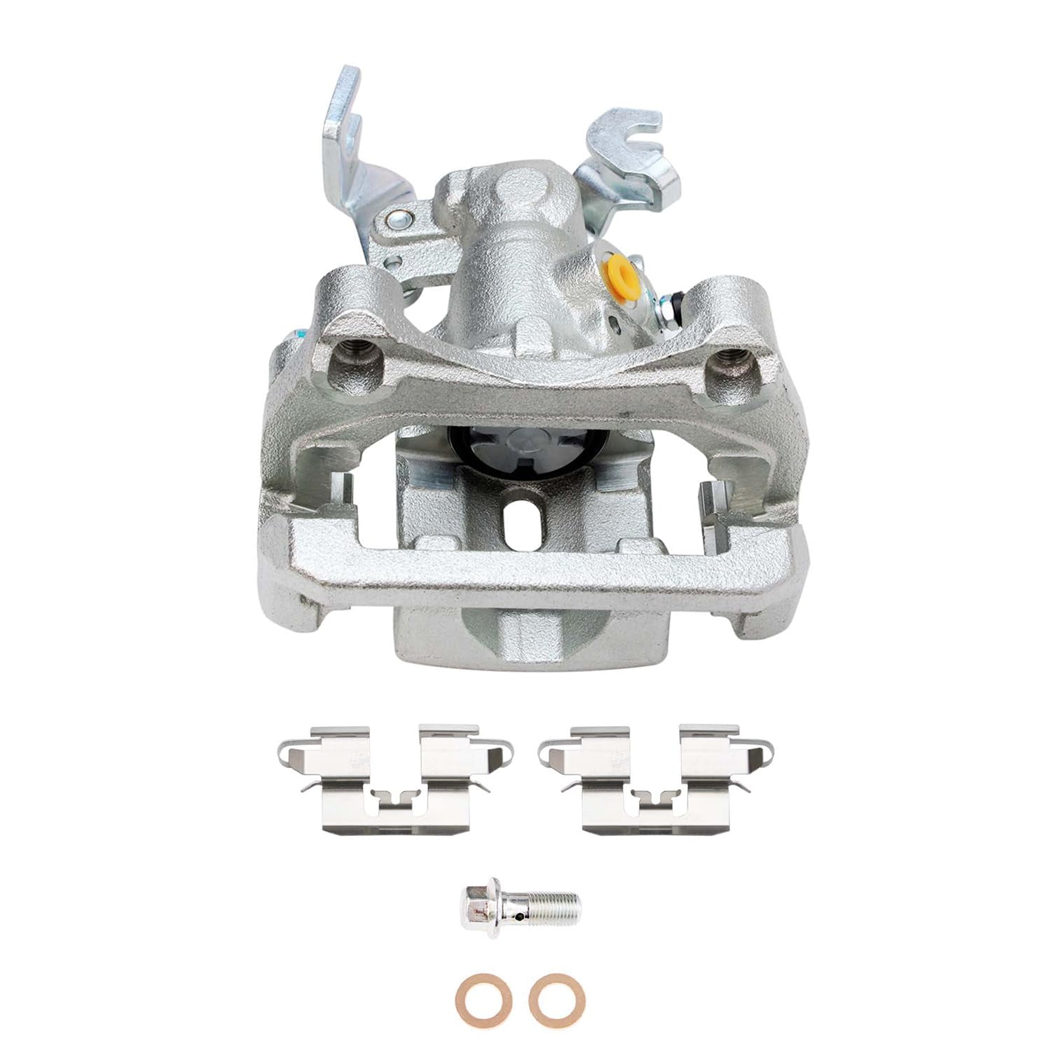 Detroit Axle - Rear 2pc Brake Calipers for Ford Fusion Lincoln MKZ Zephyr Mazda 6 Mercury Milan, 2006 2007 2008 2009 2010 2011 2012, 2 Disc Brake Calipers with Bracket Replacement